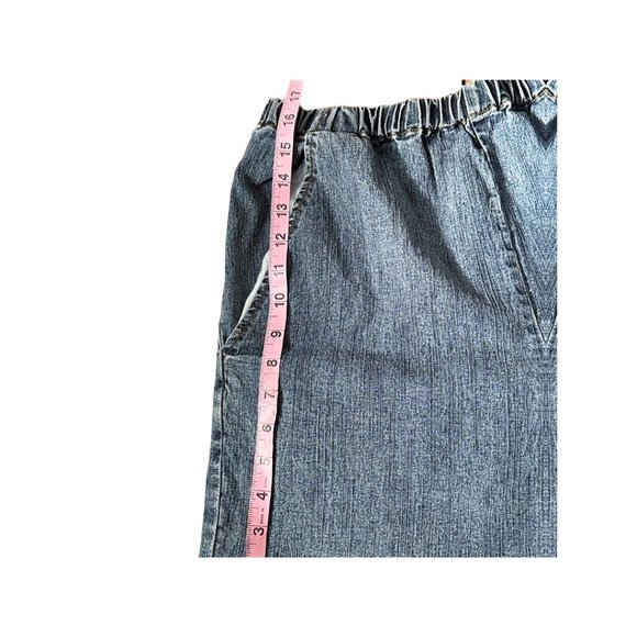 SOLD vintage one hanes place momcore denim shorts ramie cotton blend size large - Picture 8 of 11